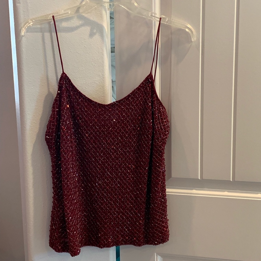 Beaded evening camisole